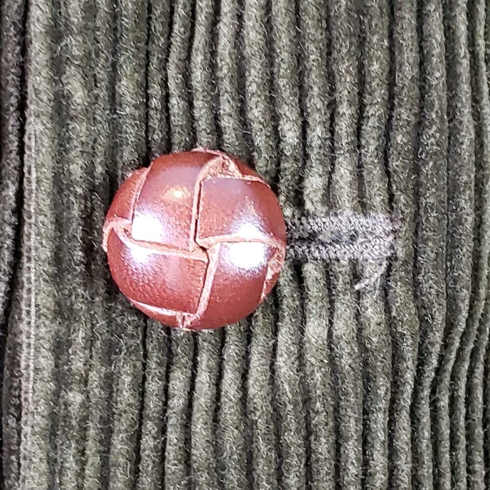 Polo Ralph Lauren Corduroy Blazer Jacket Mens Size Large Leather Buttons Vtg - Picture 7 of 9